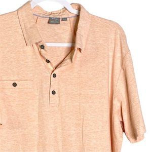 Ping Sensor Cool Apricot Heather Short Sleeve Polo